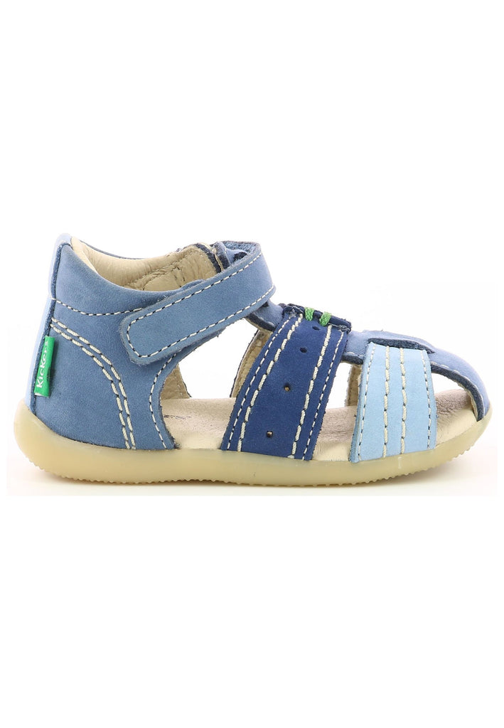 Kickers Sandalen Nubukleder Blau/Grün