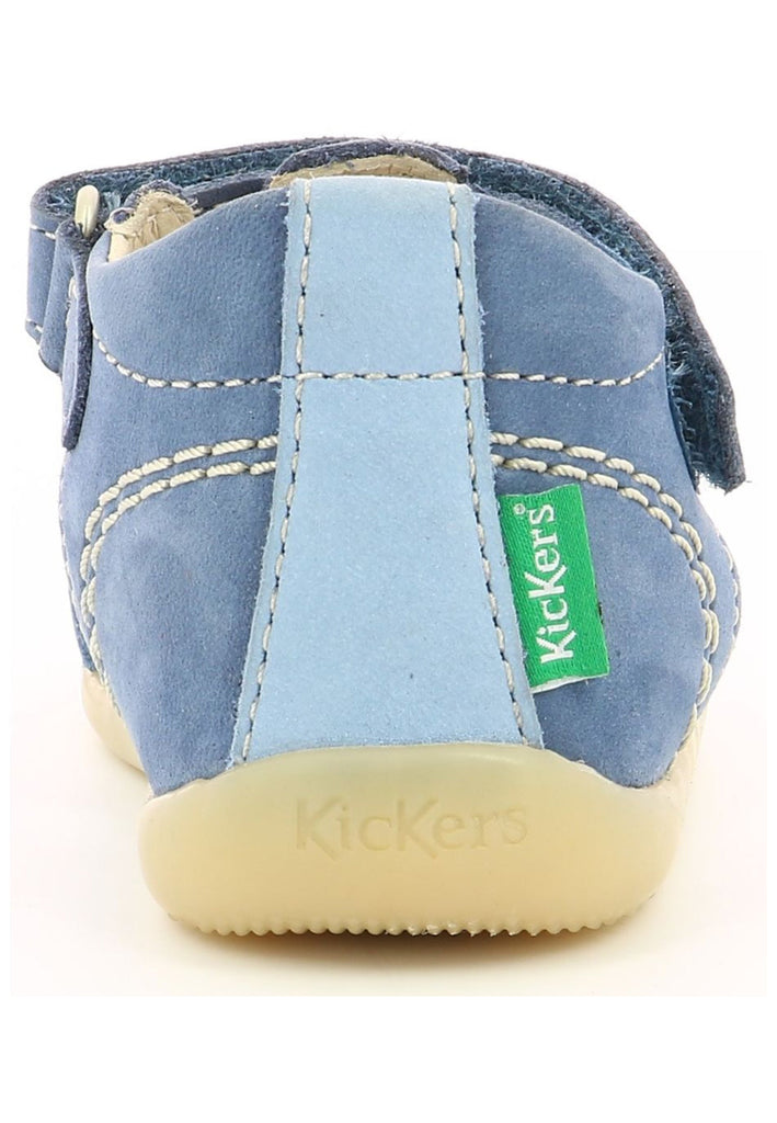 Kickers Sandalen Nubukleder Blau/Grün