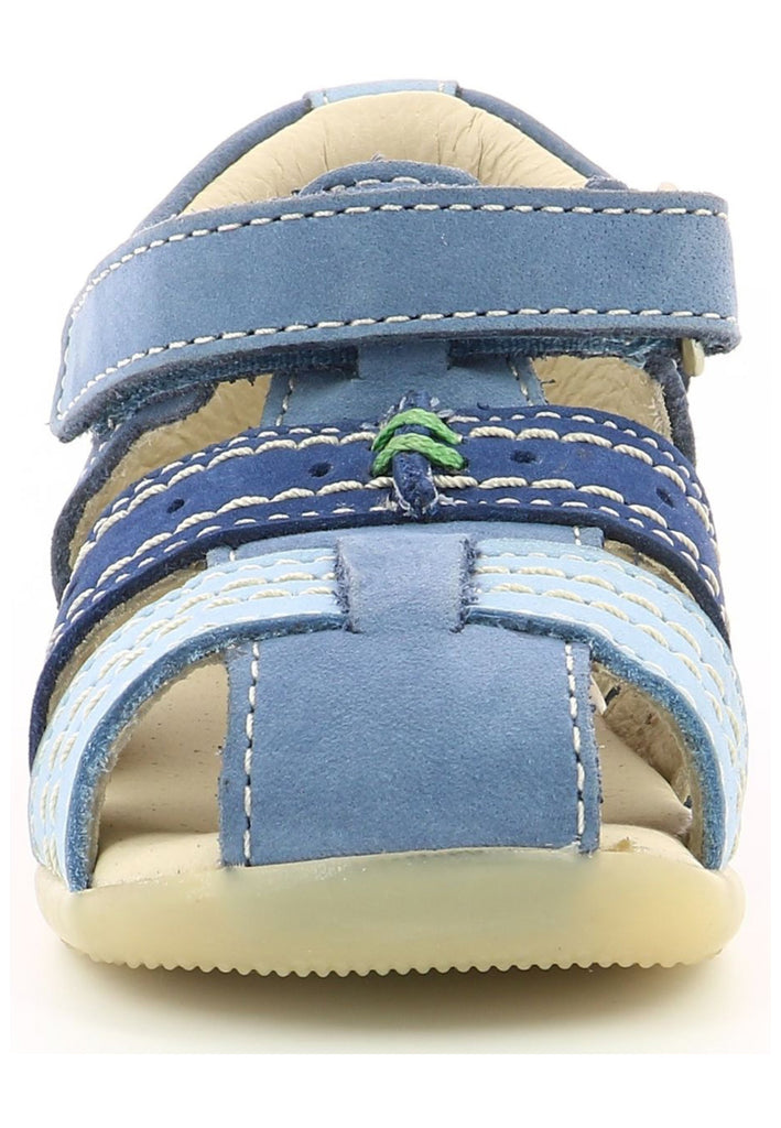 Kickers Sandalen Nubukleder Blau/Grün