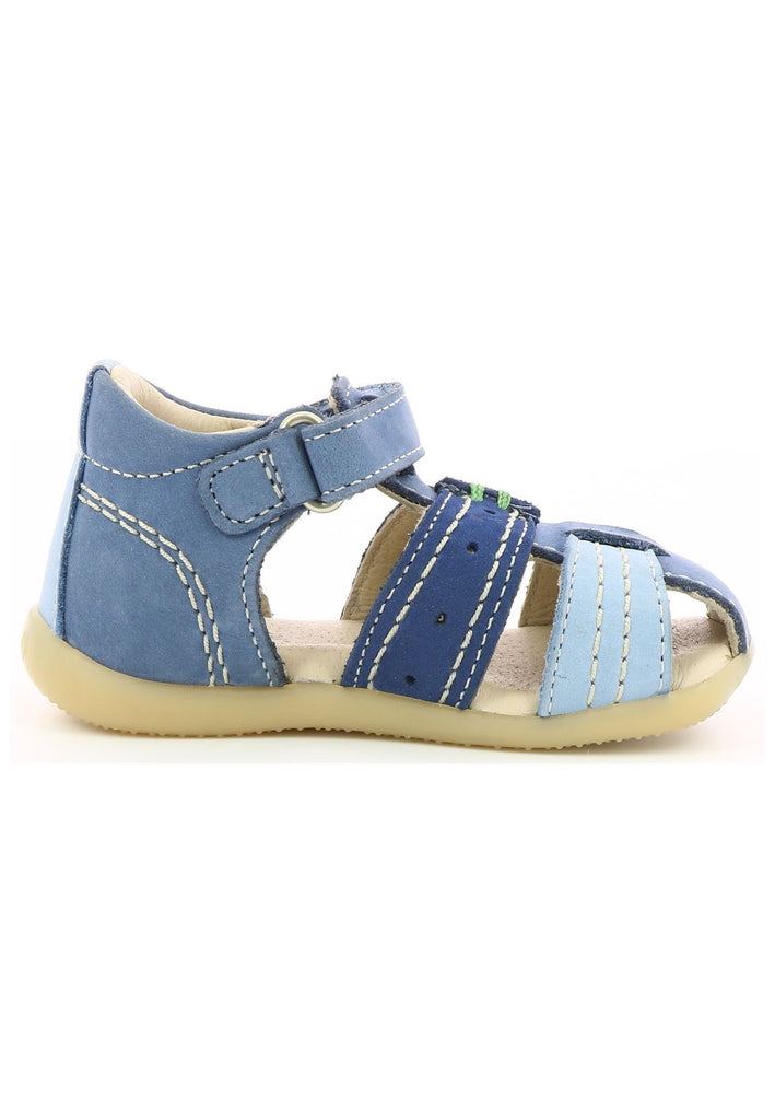 Kickers Sandalen Nubukleder Blau/Grün