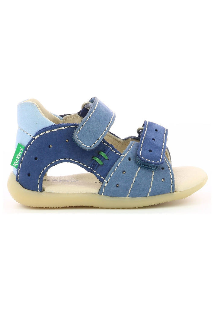 Kickers Sandalen Nubukleder Blau/Grün