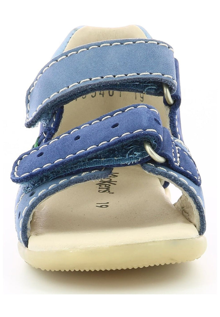 Kickers Sandalen Nubukleder Blau/Grün