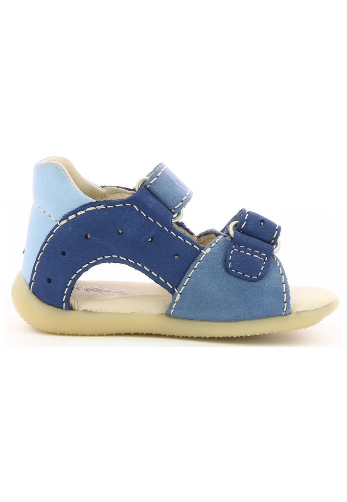 Kickers Sandalen Nubukleder Blau/Grün