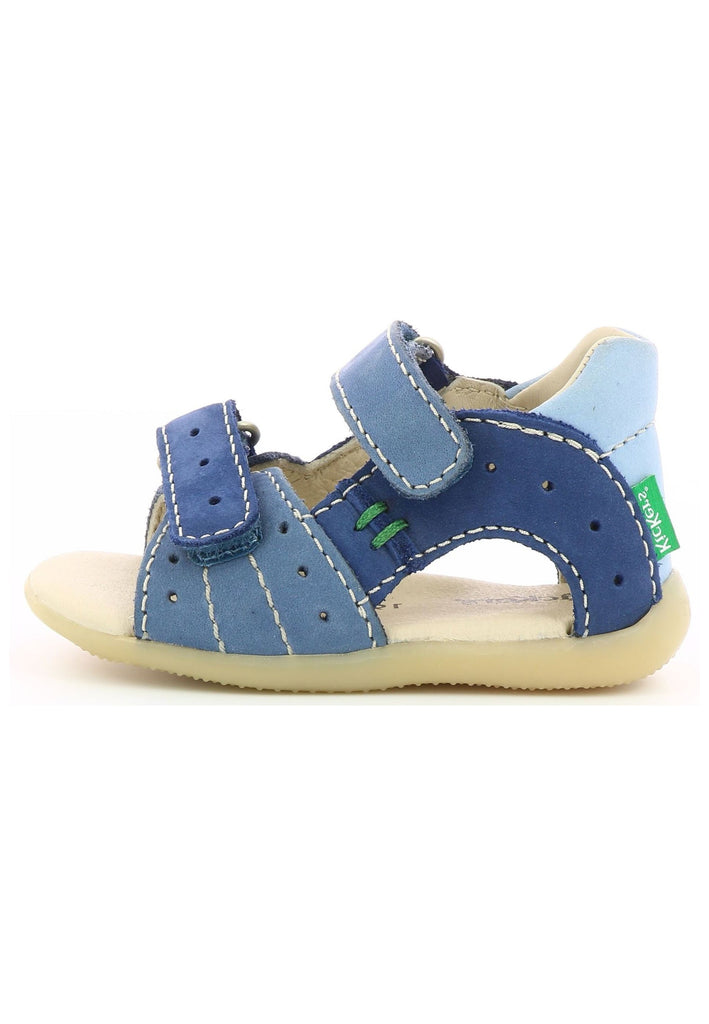 Kickers Sandalen Nubukleder Blau/Grün