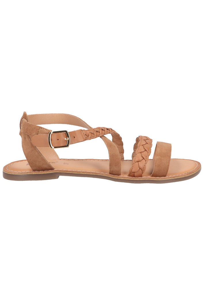 Kickers Sandalen Veloursleder Camel
