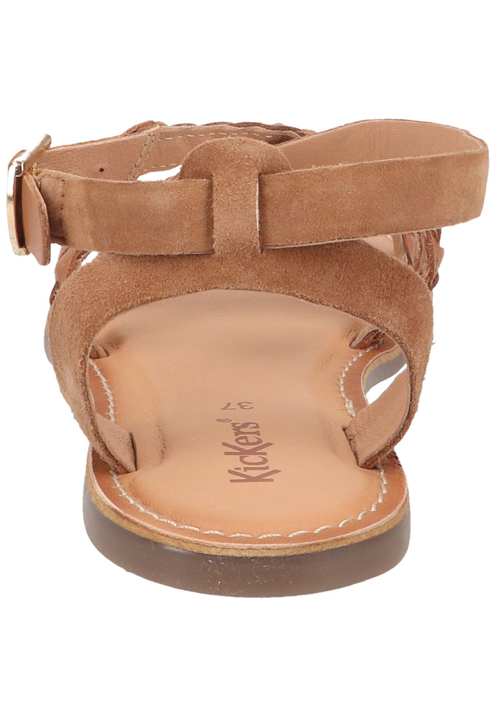 Kickers Sandalen Veloursleder Camel