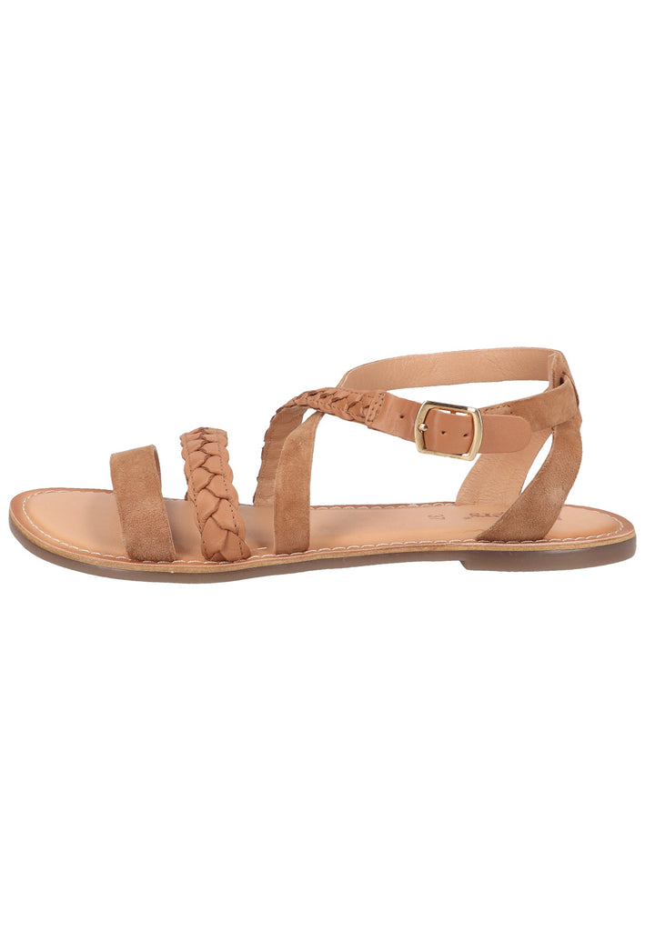 Kickers Sandalen Veloursleder Camel