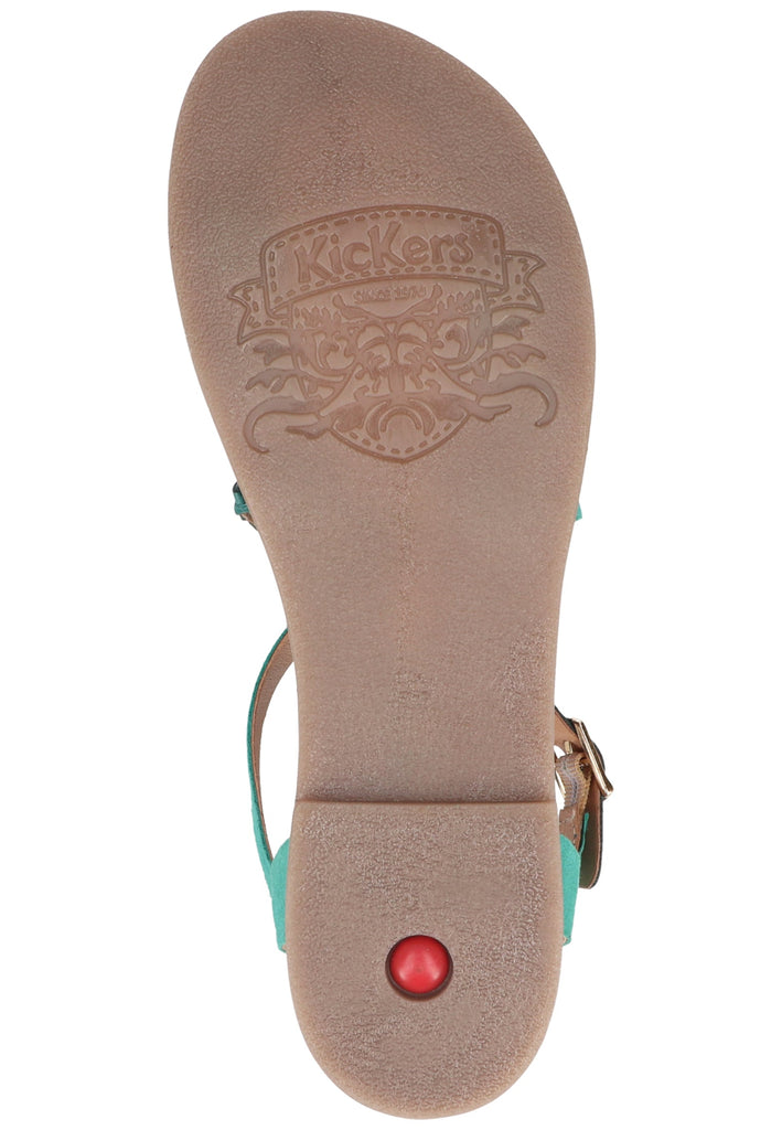 Kickers Sandalen Veloursleder Grün