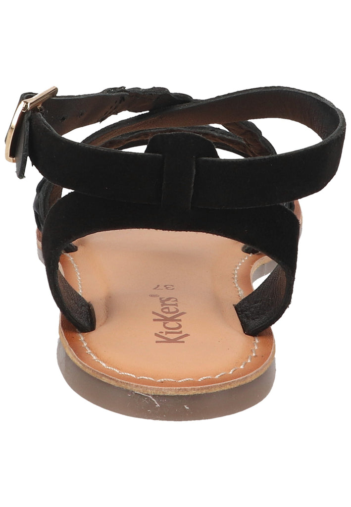 Kickers Sandalen Veloursleder Schwarz