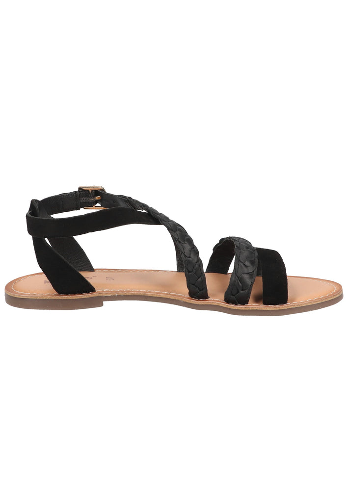 Kickers Sandalen Veloursleder Schwarz