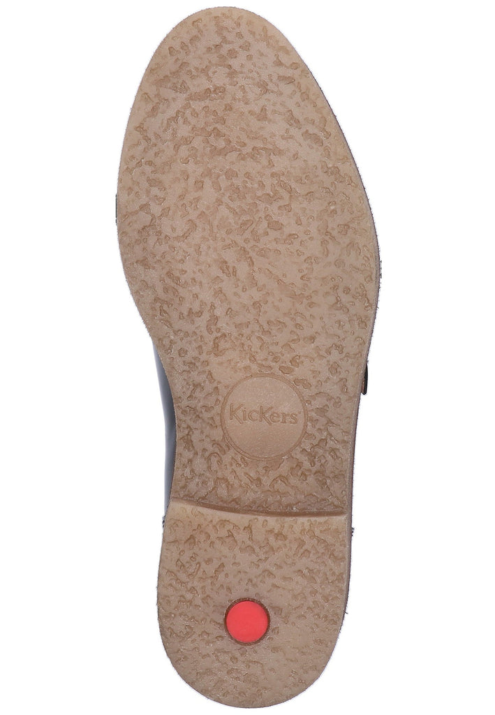 Kickers Slipper Leder Schwarz