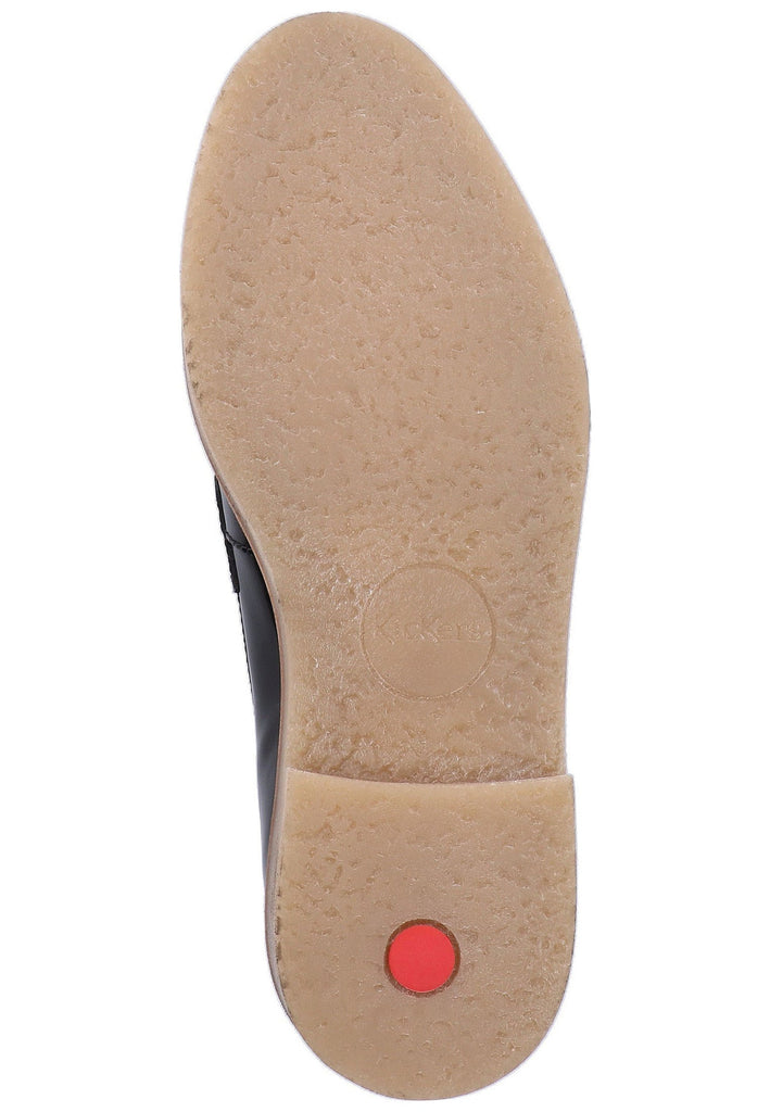 Kickers Slipper Leder Schwarz