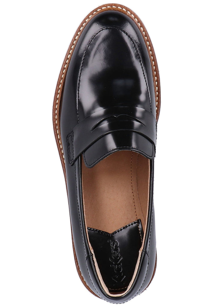 Kickers Slipper Leder Schwarz