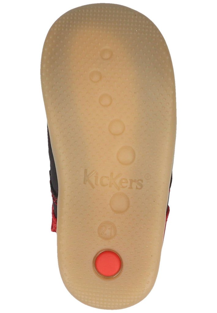 Kickers Sneaker Leder Rot/Blau