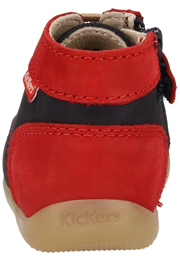 Kickers Sneaker Leder Rot/Blau