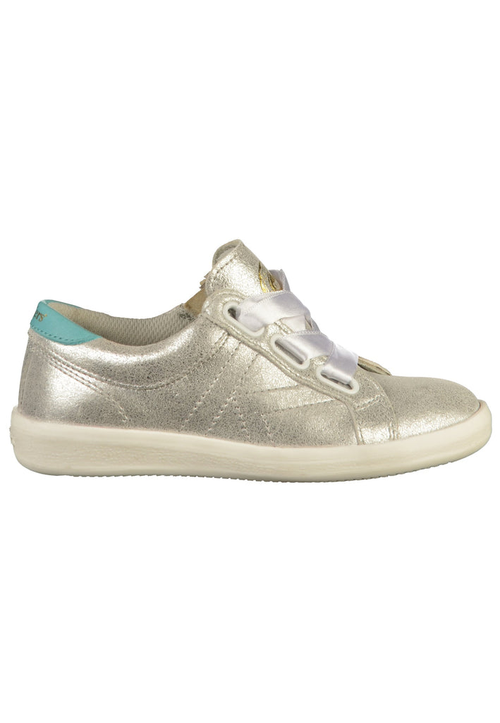 Kickers Sneaker Leder Silber