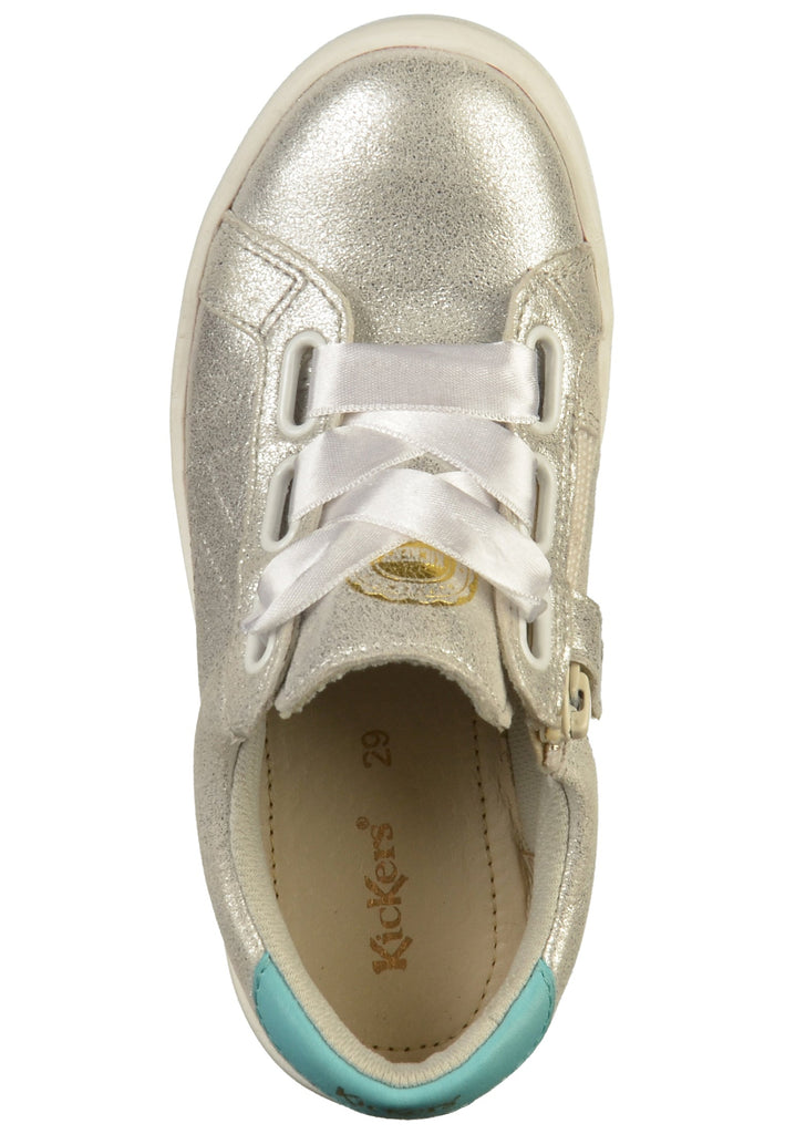 Kickers Sneaker Leder Silber