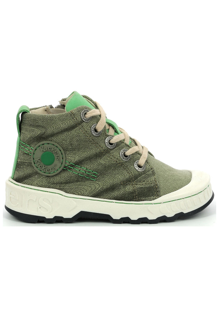 Kickers Sneaker Textil Khaki/Gruen