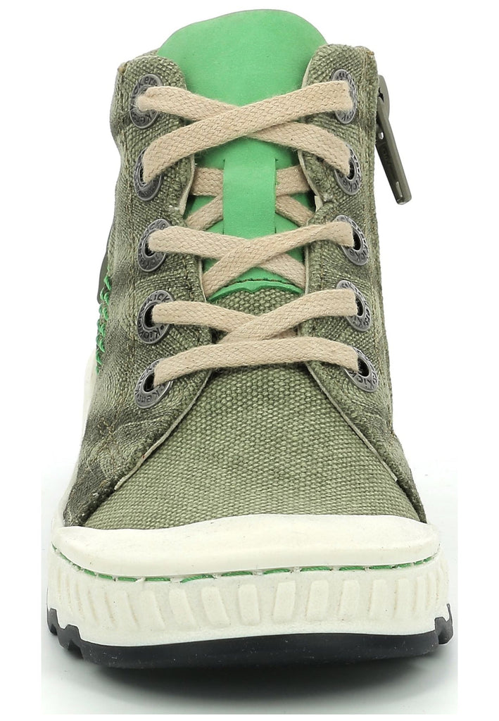 Kickers Sneaker Textil Khaki/Gruen