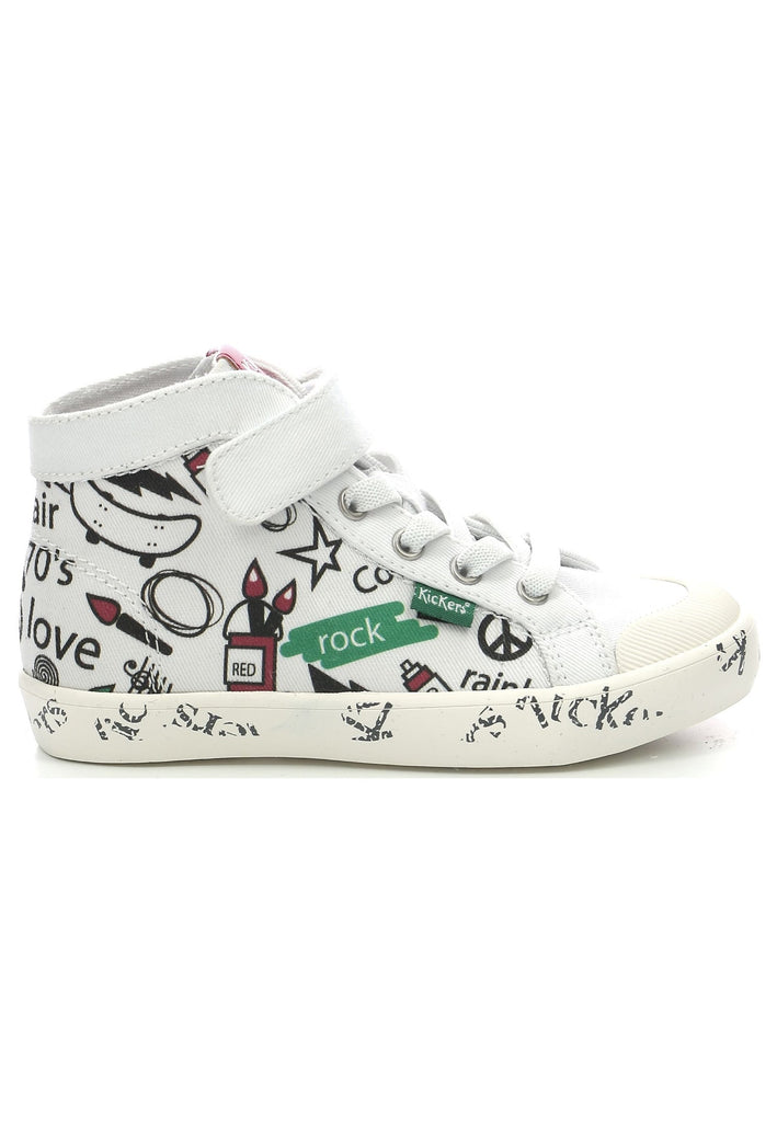 Kickers Sneaker Textil Weiß/Rot