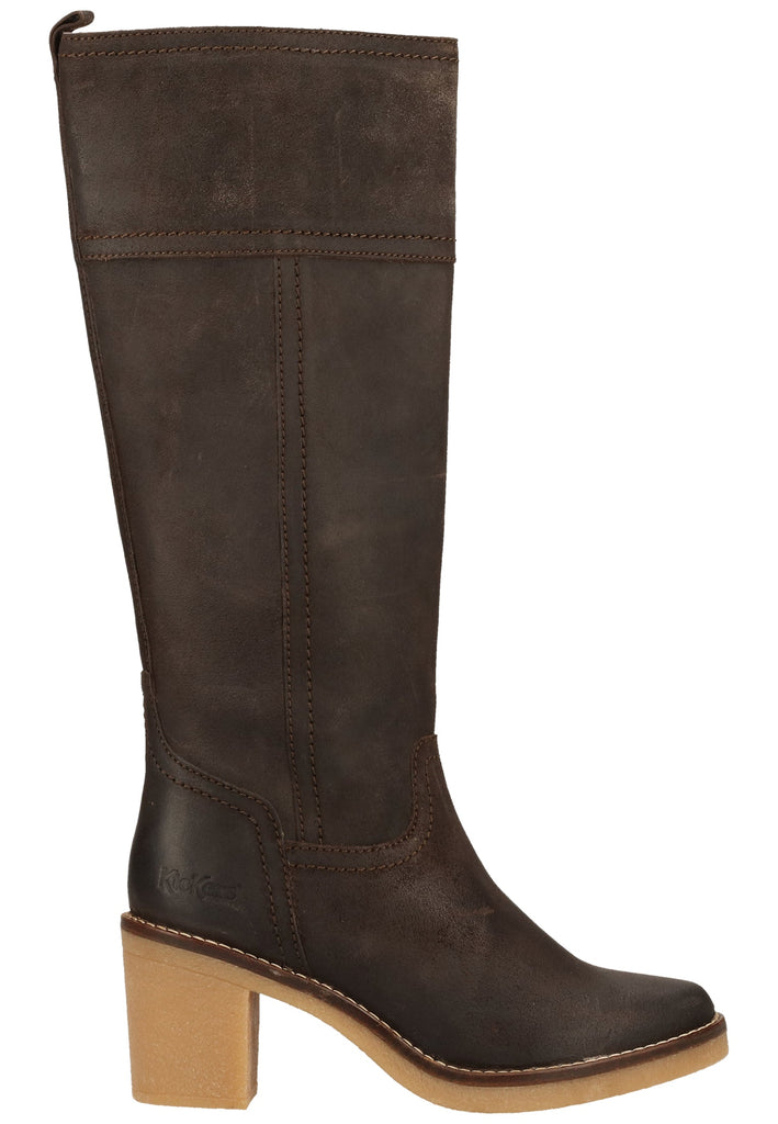 Kickers Stiefel Leder Dunkelbraun