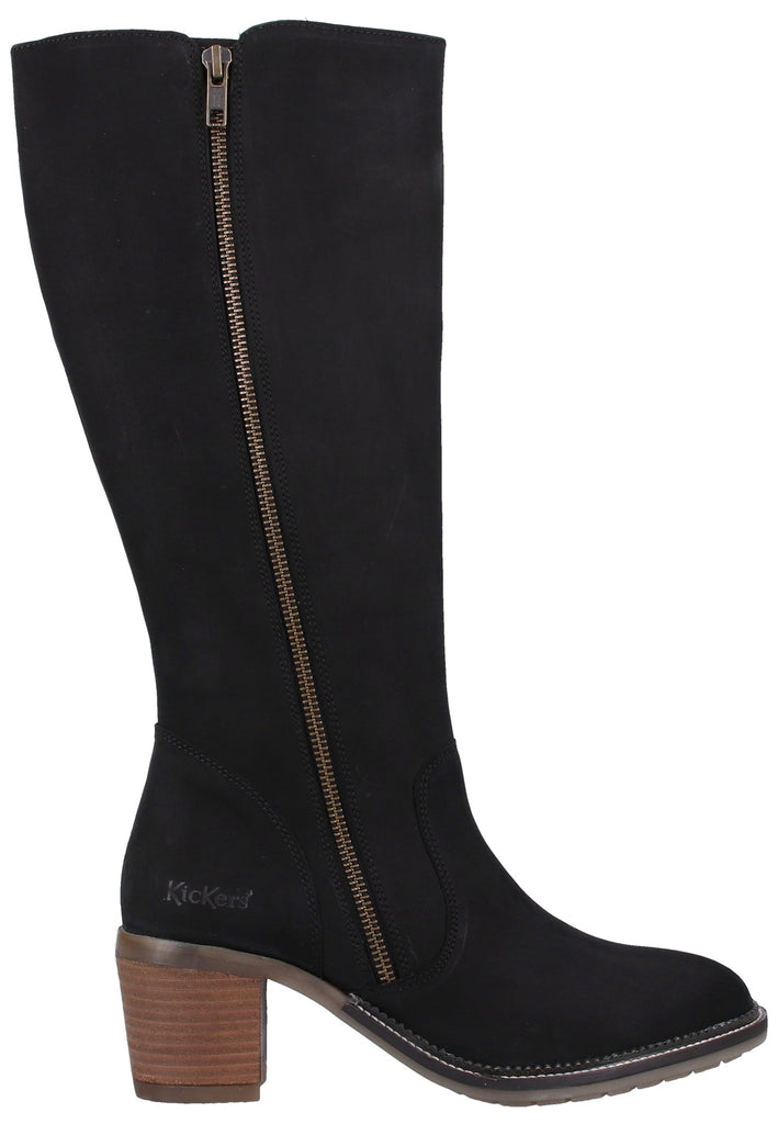 Kickers Stiefel Leder Schwarz