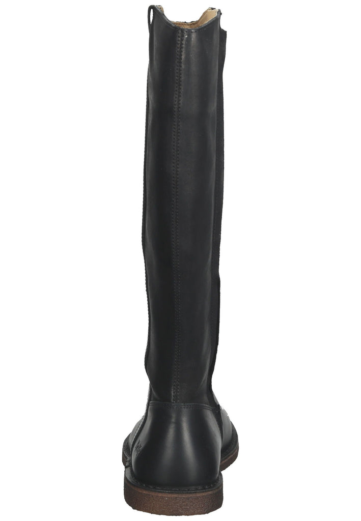 Kickers Stiefel Leder Schwarz Kombi