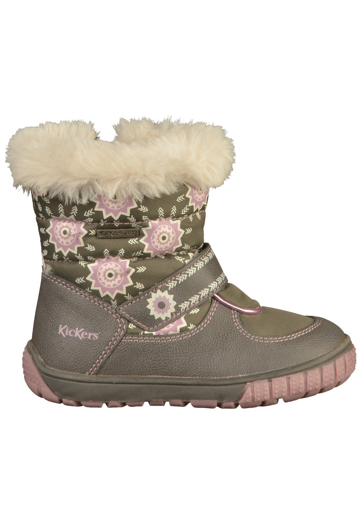 Kickers Stiefel Lederimitat/Textil Grau