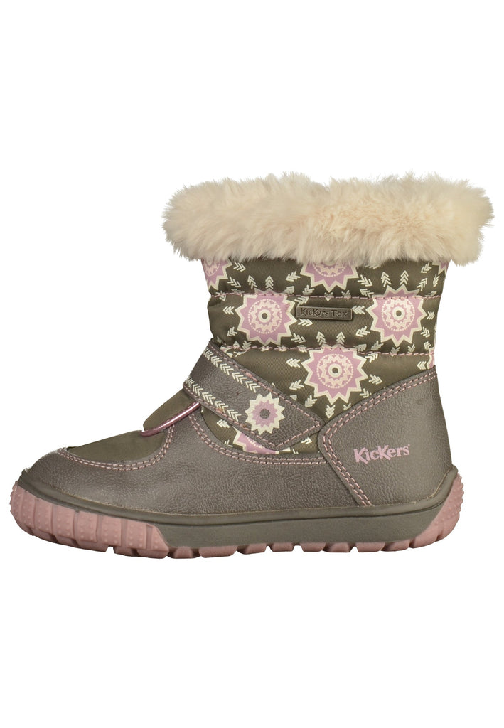 Kickers Stiefel Lederimitat/Textil Grau