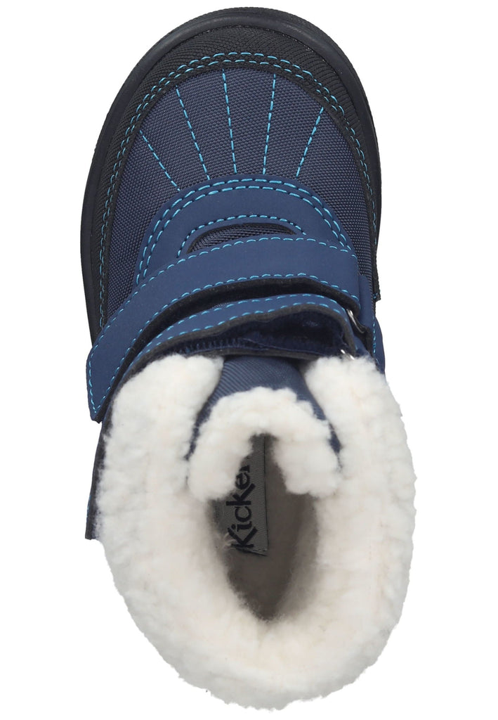 Kickers Stiefel Lederimitat/Textil Marine Warmfutter