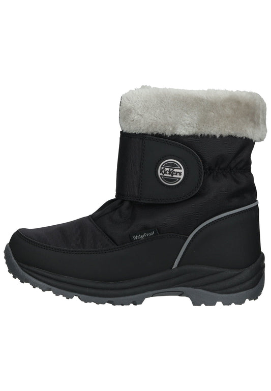 Kickers Stiefel Lederimitat/Textil Schwarz Warmfutter