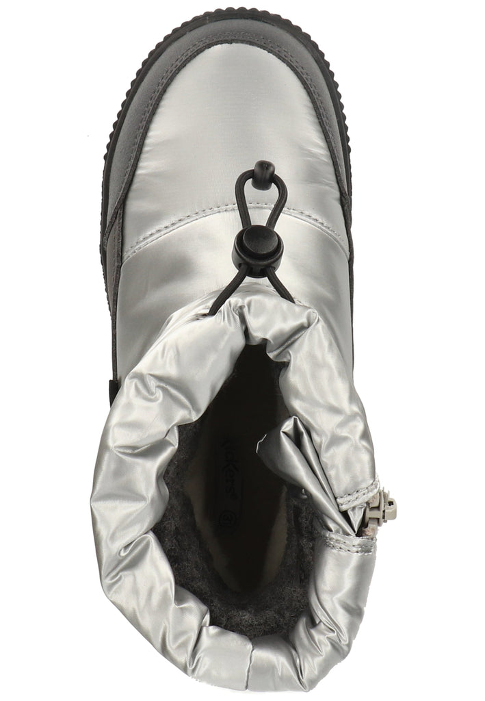 Kickers Stiefel Lederimitat/Textil Silber Warmfutter