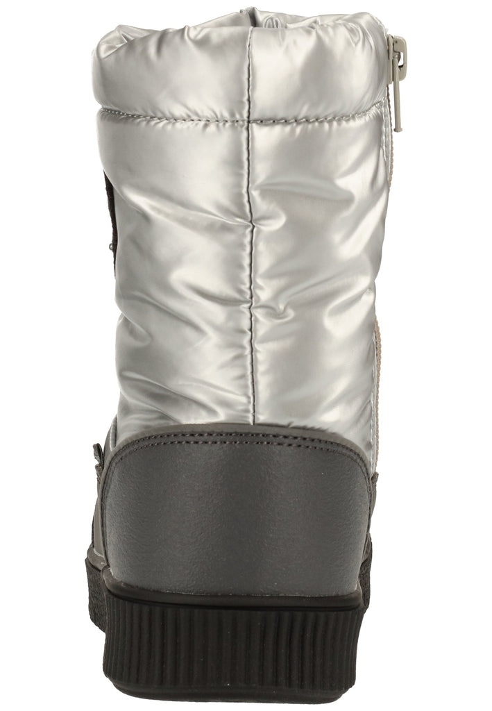 Kickers Stiefel Lederimitat/Textil Silber Warmfutter