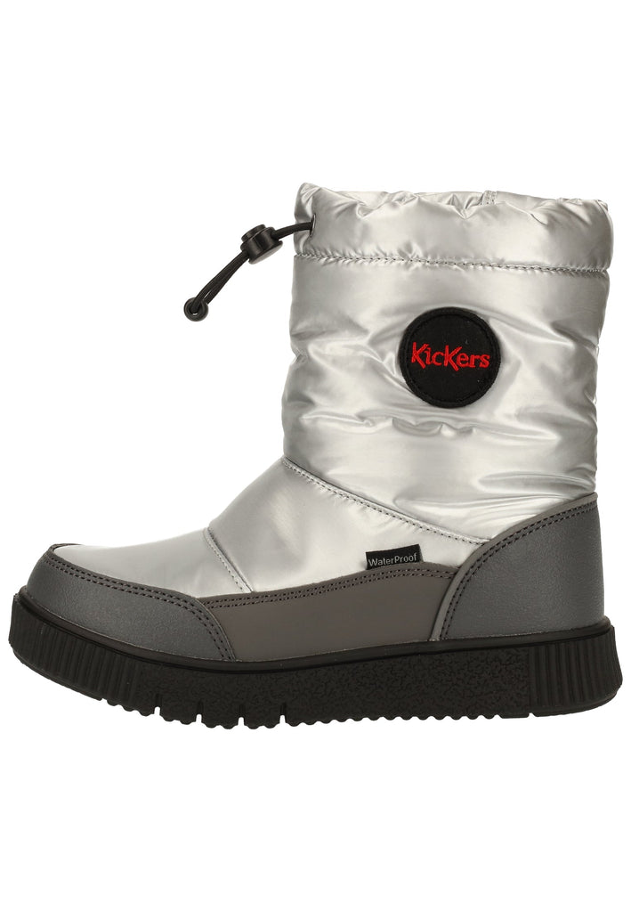 Kickers Stiefel Lederimitat/Textil Silber Warmfutter
