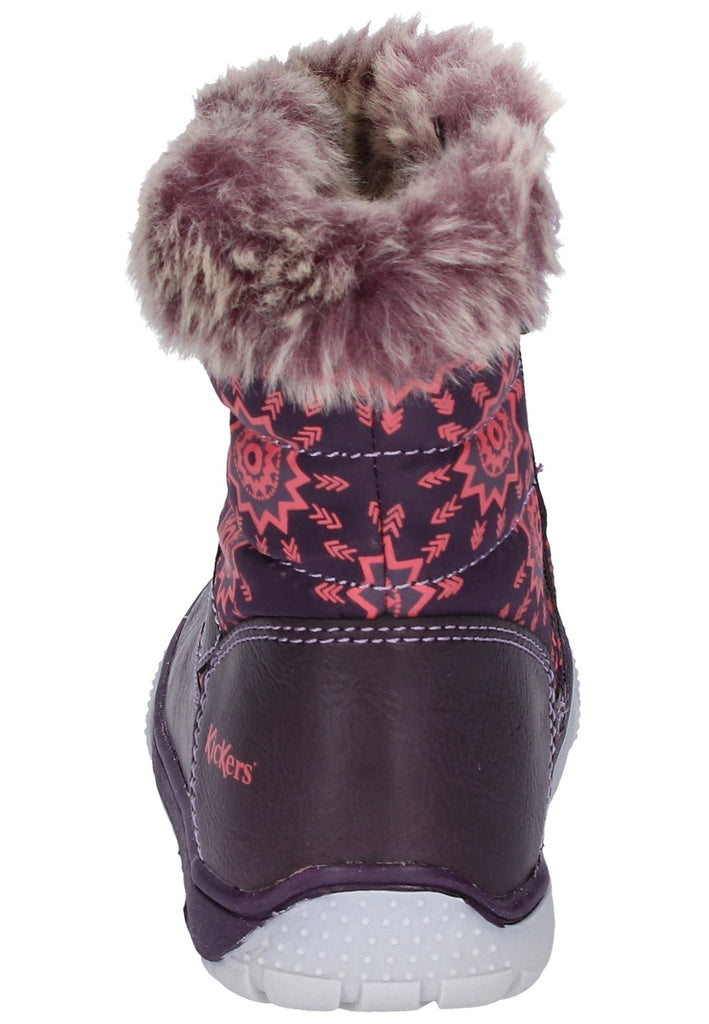 Kickers Stiefel Lederimitat/Textil Violett