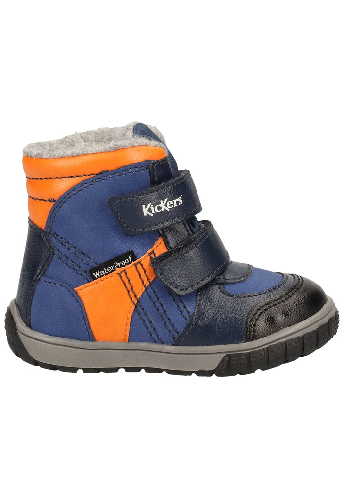 Kickers Stiefel Textil Blau Warmfutter