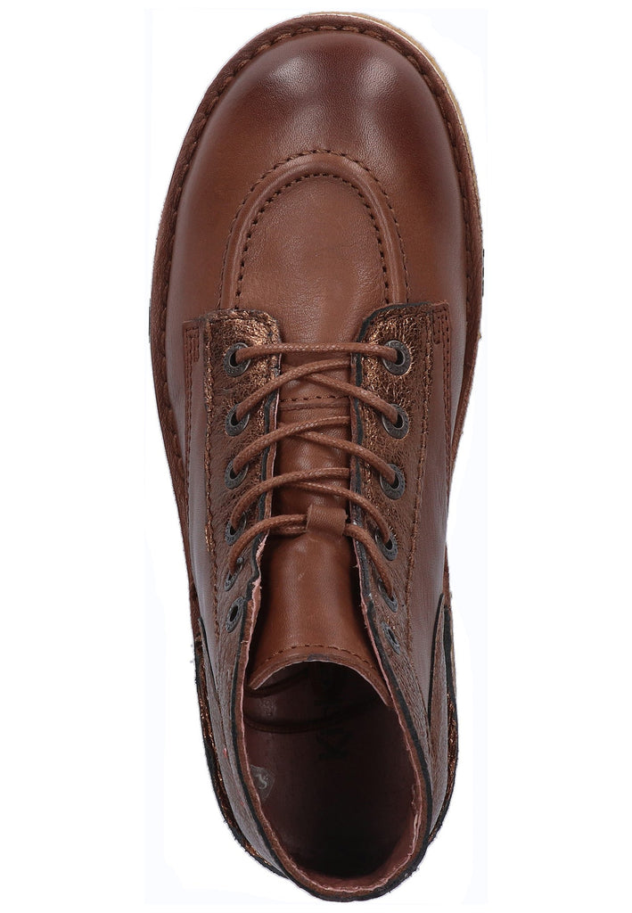 Kickers Stiefelette Glattleder Braun