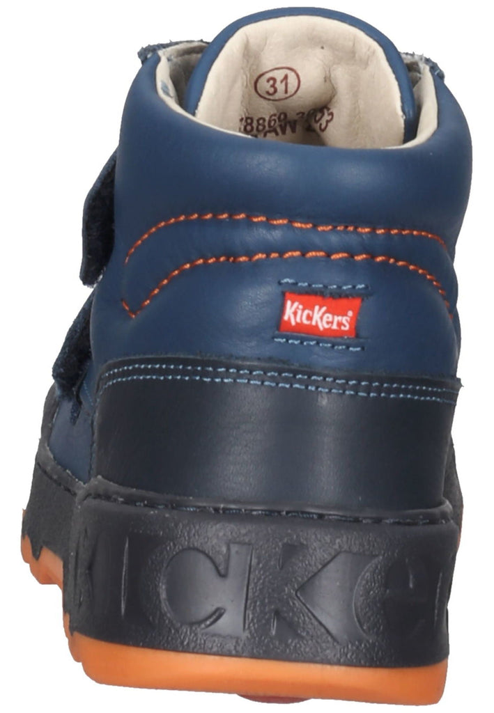 Kickers Stiefelette Leder Blau/Orange