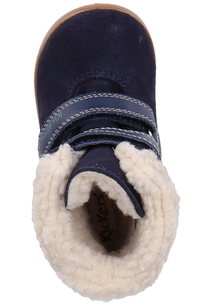 Kickers Stiefelette Leder Blau Warmfutter
