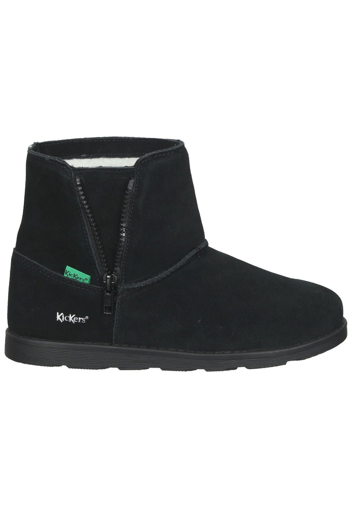 Kickers Stiefelette Leder Schwarz Warmfutter