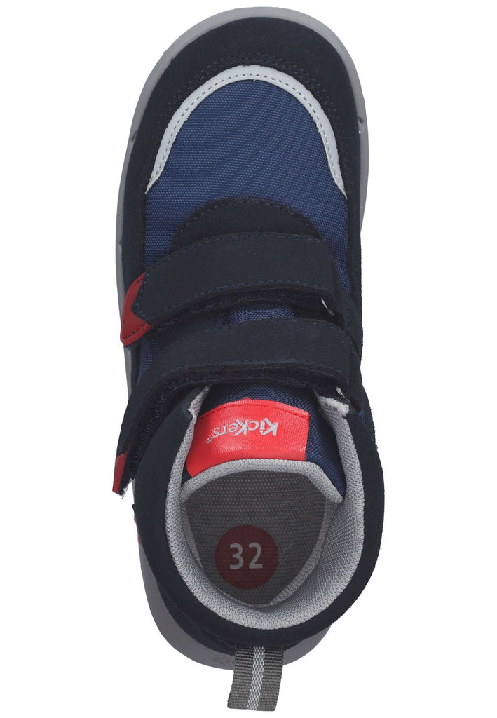 Kickers Stiefelette Leder/Textil Blau/Rot