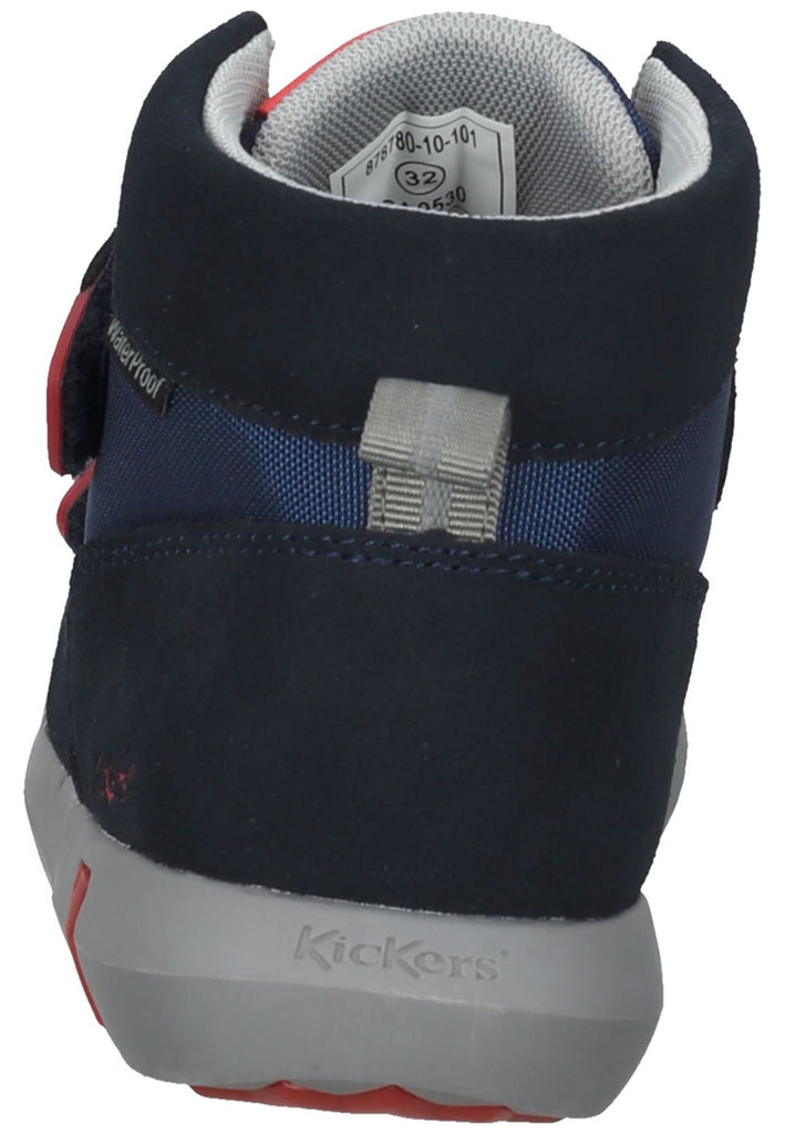 Kickers Stiefelette Leder/Textil Blau/Rot