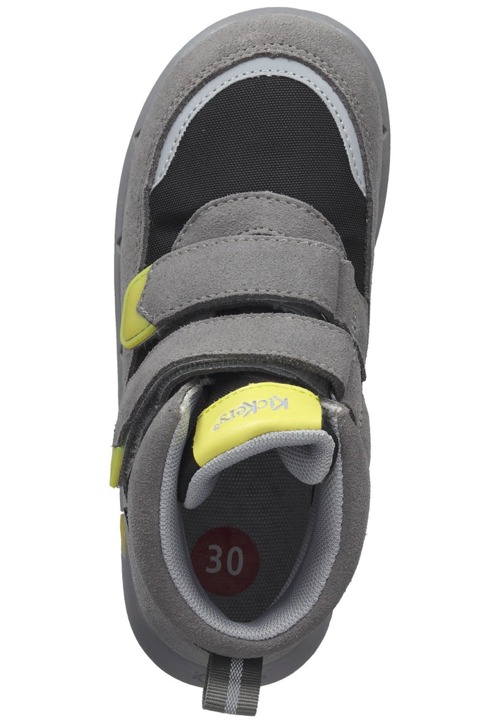 Kickers Stiefelette Leder/Textil Grau/Gelb
