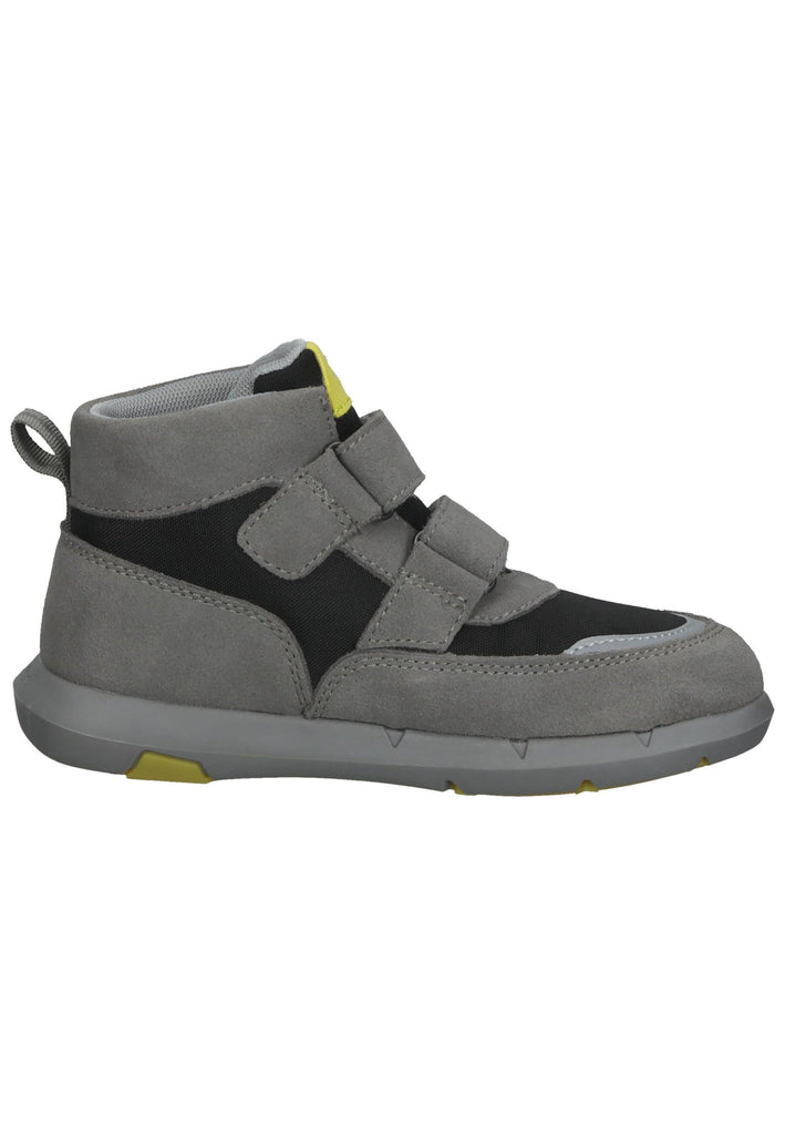 Kickers Stiefelette Leder/Textil Grau/Gelb