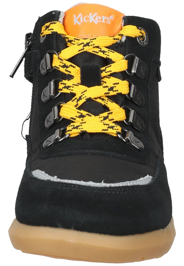 Kickers Stiefelette Leder/Textil Schwarz/Orange