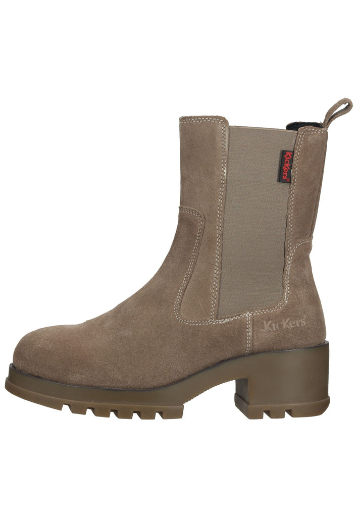Kickers Stiefelette Leder/Textil Silber