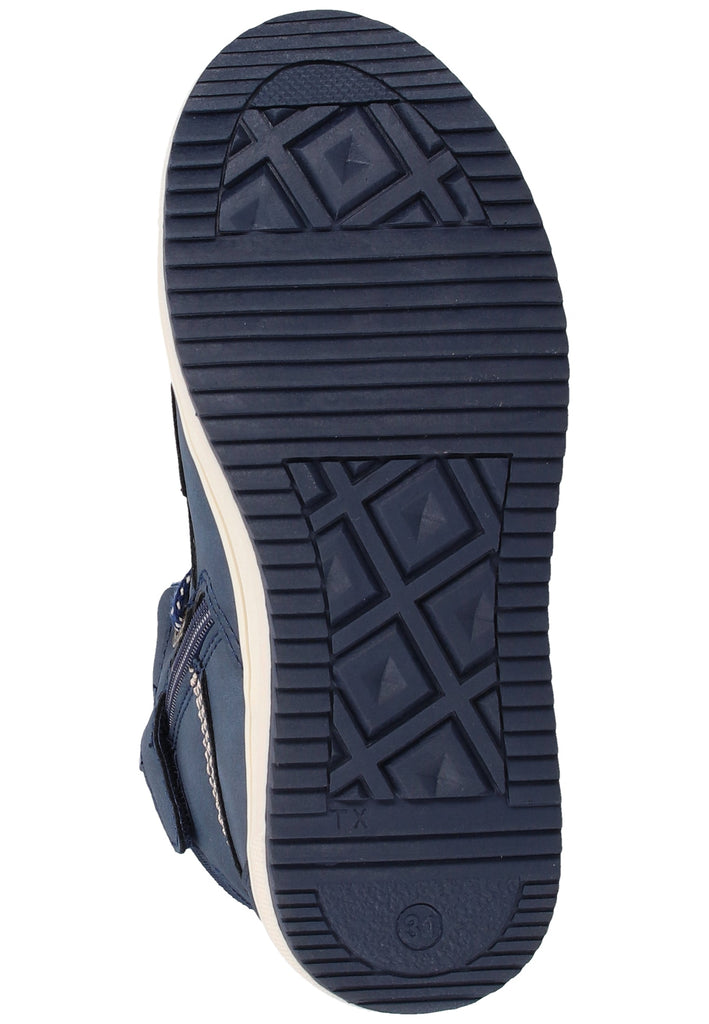Kickers Stiefelette Lederimitat Blau Warmfutter