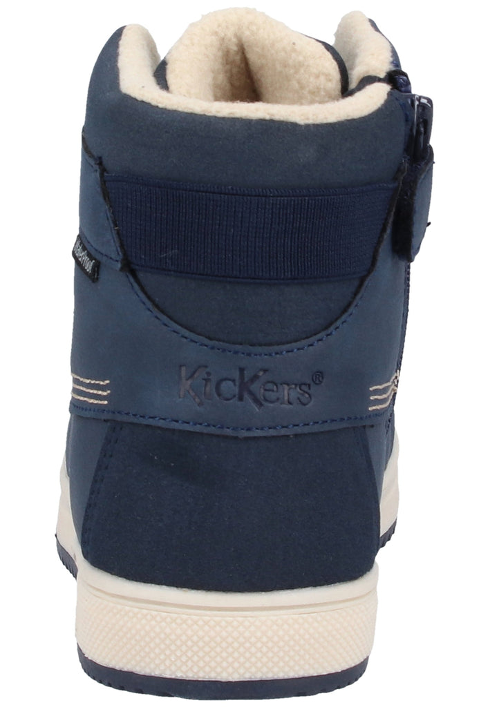 Kickers Stiefelette Lederimitat Blau Warmfutter