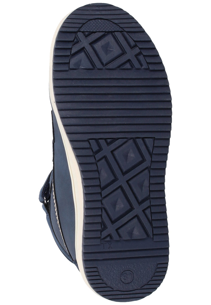 Kickers Stiefelette Lederimitat Blau Warmfutter