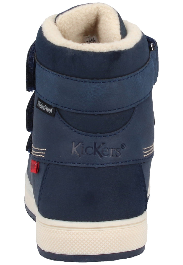 Kickers Stiefelette Lederimitat Blau Warmfutter